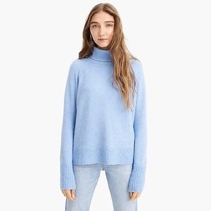 J. Crew Turtleneck Sweater Side Slits Extra Soft